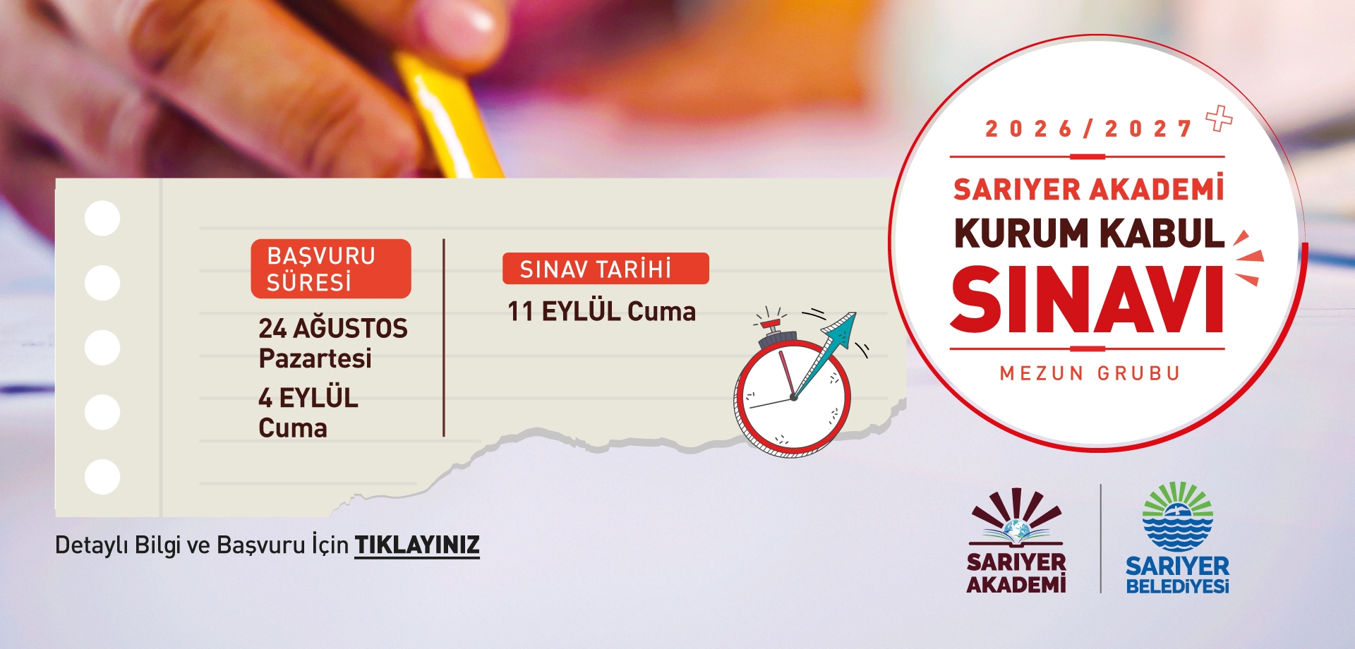 sariyer akadeimi başvuru - 20.08.2026