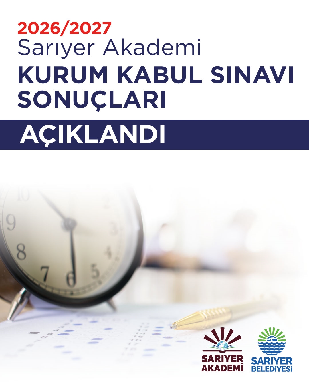 Sarıyer Akademi Kurum Kabul Sınavı Sonuçları